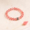 Hampers and Gifts to the UK - Send the Cherry Quartz Gemstone Bracelet - Delara Collection